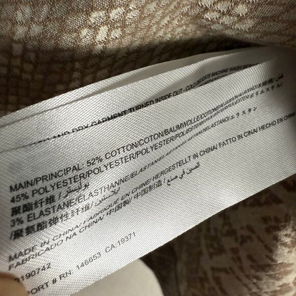 Finders Keepers Beige Snake Print A-Line Mini Skirt Size Medium - Picture 7 of 7